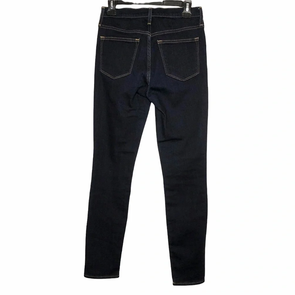 NEW - J. CREW Mercantile Skinny Cropped Dark Wash Jeans - Size 27 Waist - Picture 2 of 4